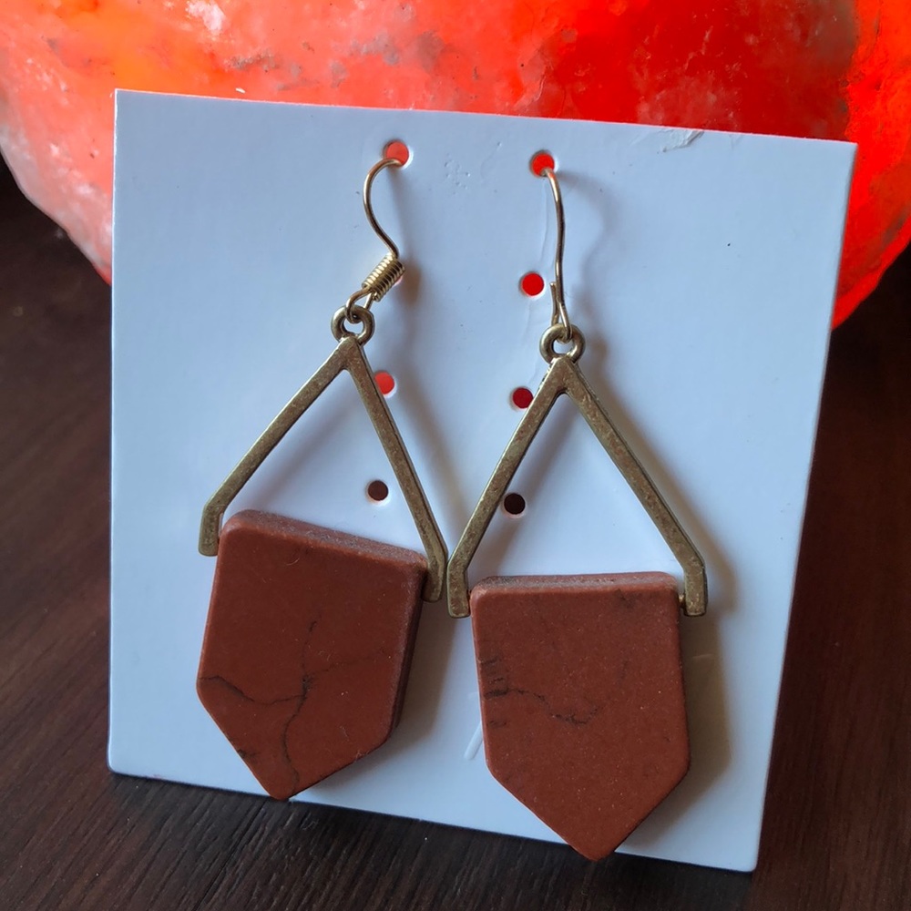 Geometric Rustic BoHo Earrings